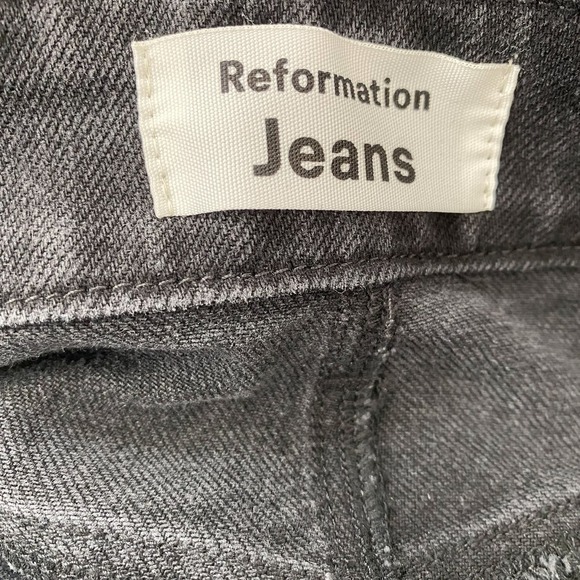 NWT Reformation Kayo High Rise Skinny Jean Black Erie Wash Charcoal Women's 31 - Picture 7 of 10